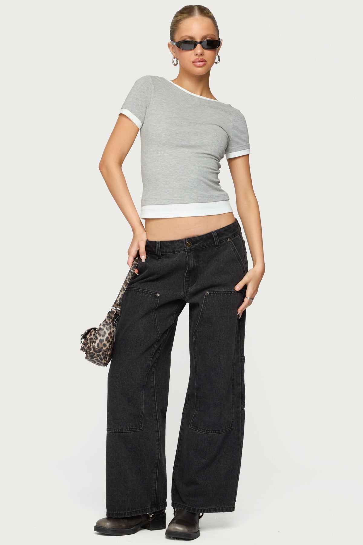 Julietta Contrast Layered T Shirt