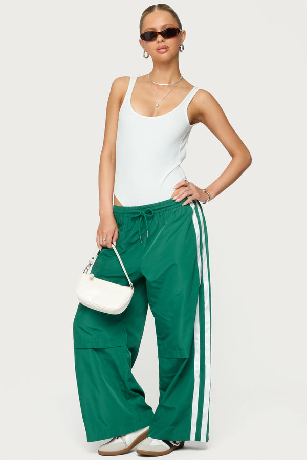 Petite Fauna Nylon Track Pants view 1