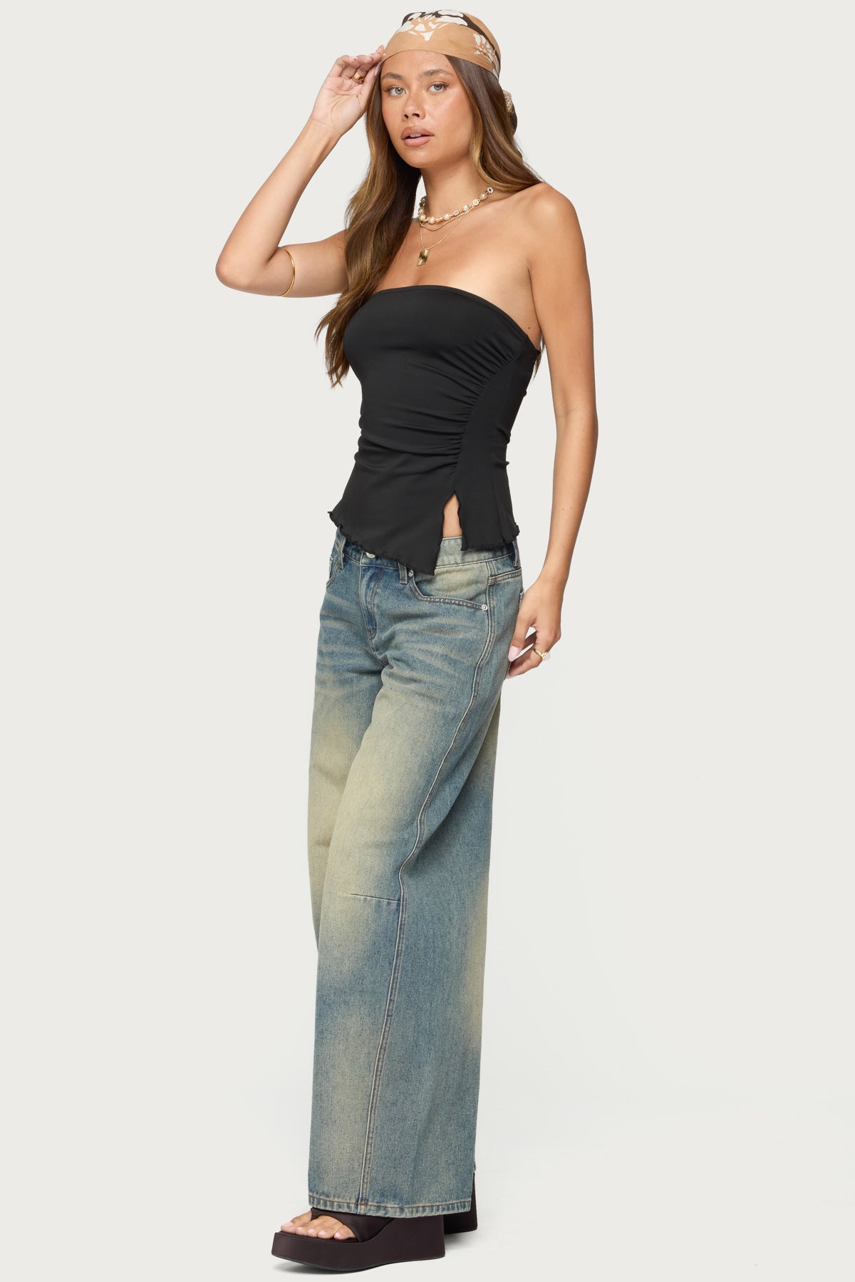 Belinda Asymmetric Tube Top
