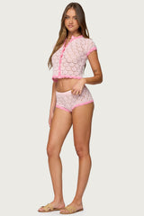 Elisa Open Knit Shorts