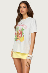 Tropical Fruits Graphic T Shirt