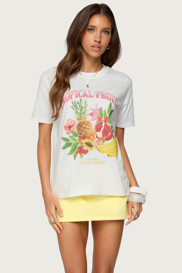 Tropical Fruits Graphic T Shirt view 1