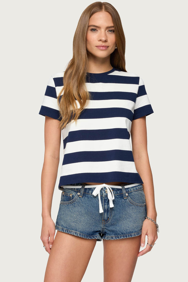 Valetta Oversized Striped T Shirt view 1