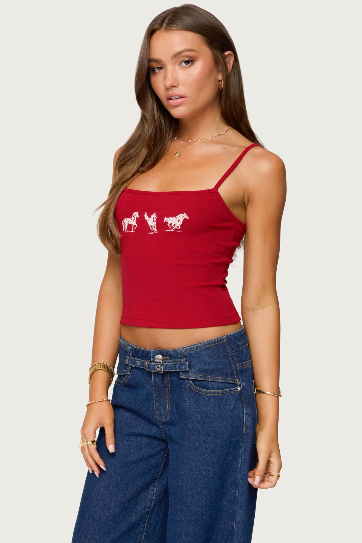 Wild Horses Graphic Tank Top