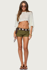 Laline Oversized Knit Crop Top