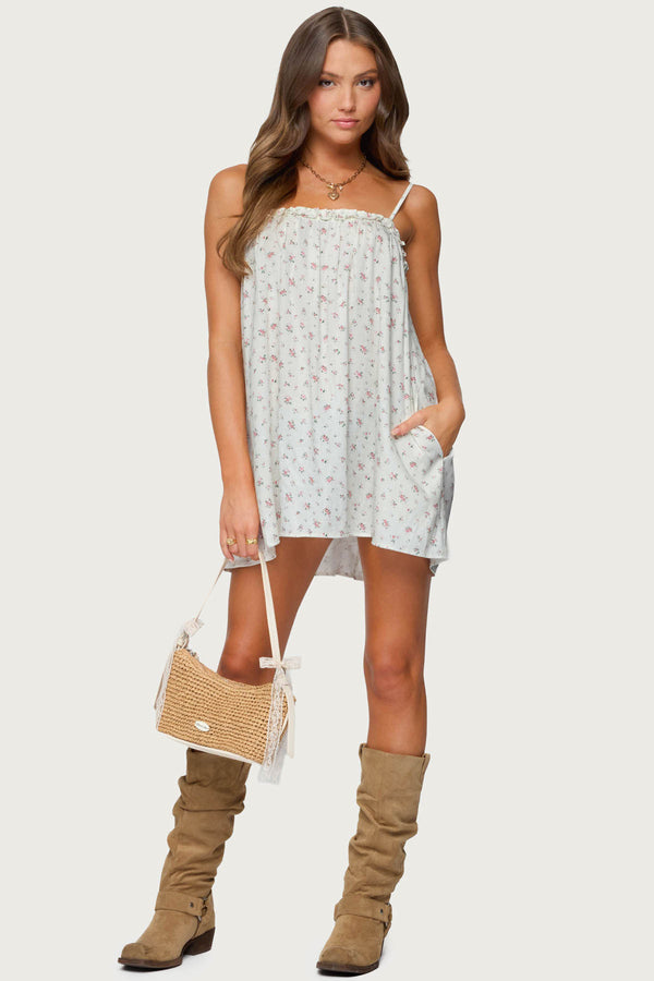 Patti Floral Mini Dress view 1