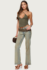 Lou Crossover Beaded Corset