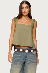 Viviana Linen Look Top