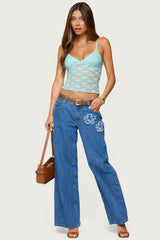 Eira Sheer Lace Tank Top