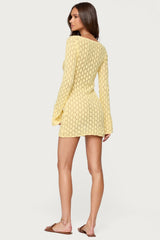 Brie Cut Out Crochet Mini Dress