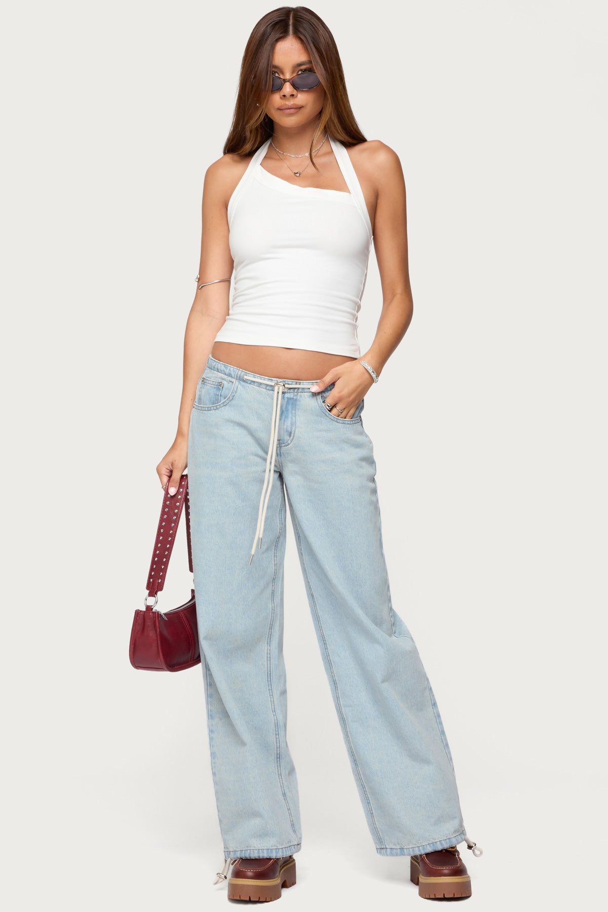 Kylan Asymmetric Halter Top