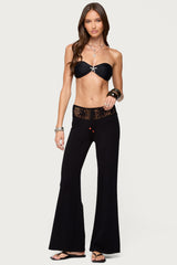 Kirsty Crochet Waist Knit Pants