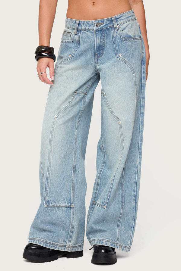 Dema Western Low Rise Baggy Jeans view 2