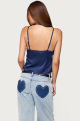 Tamar Satin Effect Tank Top
