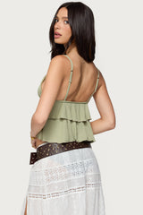 Kailan Ruffled Babydoll Top