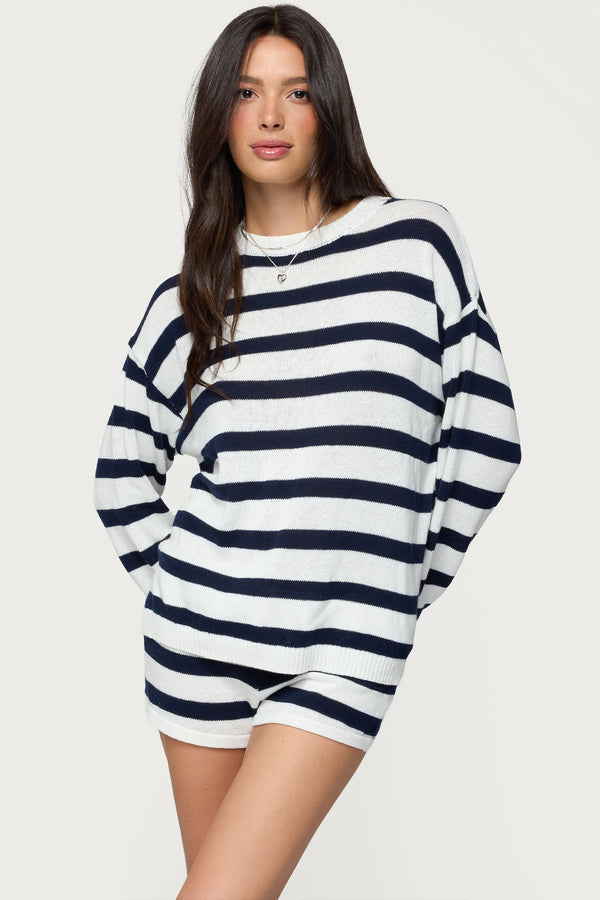 Amaris Oversized Striped Sweater view 1