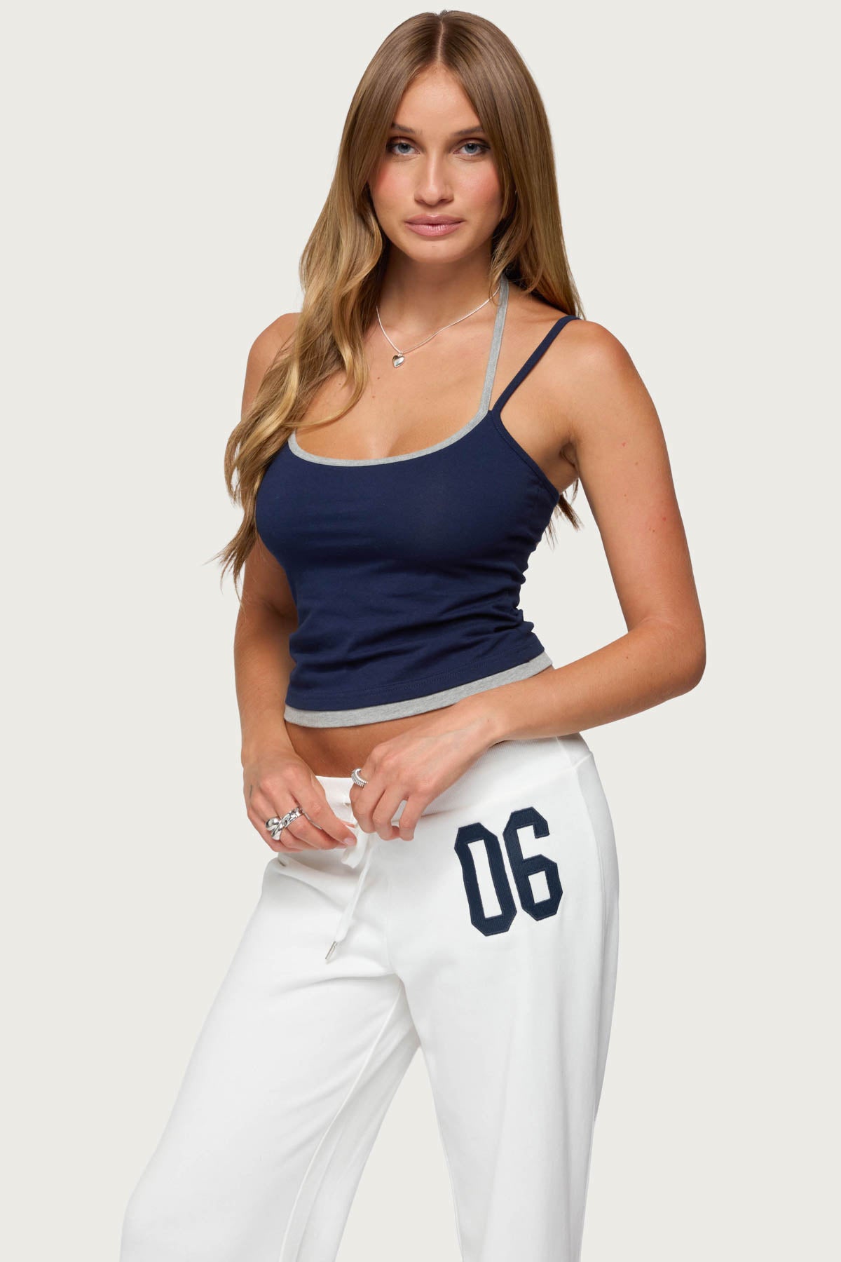 Roya Layered Halter Tank Top