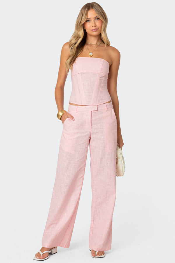 Arya Linen Look Corset view 2