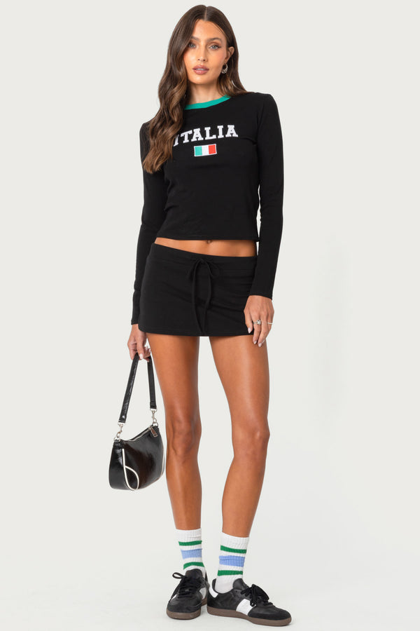 Bayside Slitted Micro Skort view 1