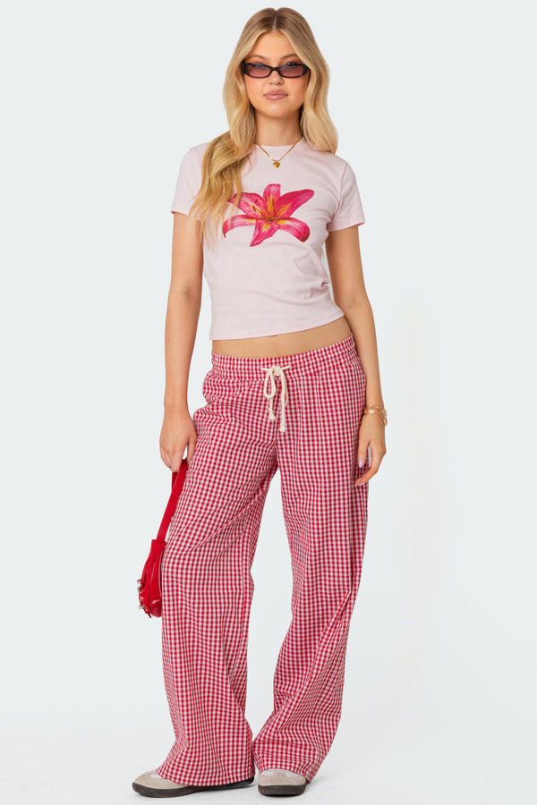Taya Gingham Pants view 1