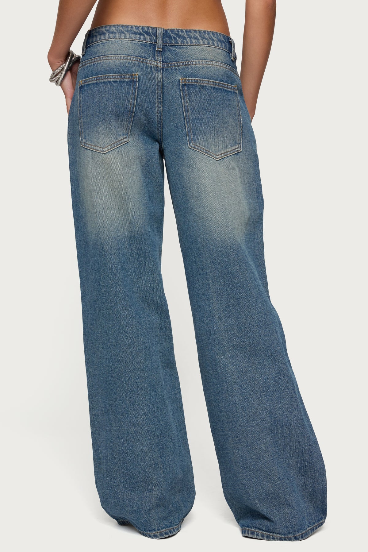 Ronny Western Low Rise Baggy Jeans