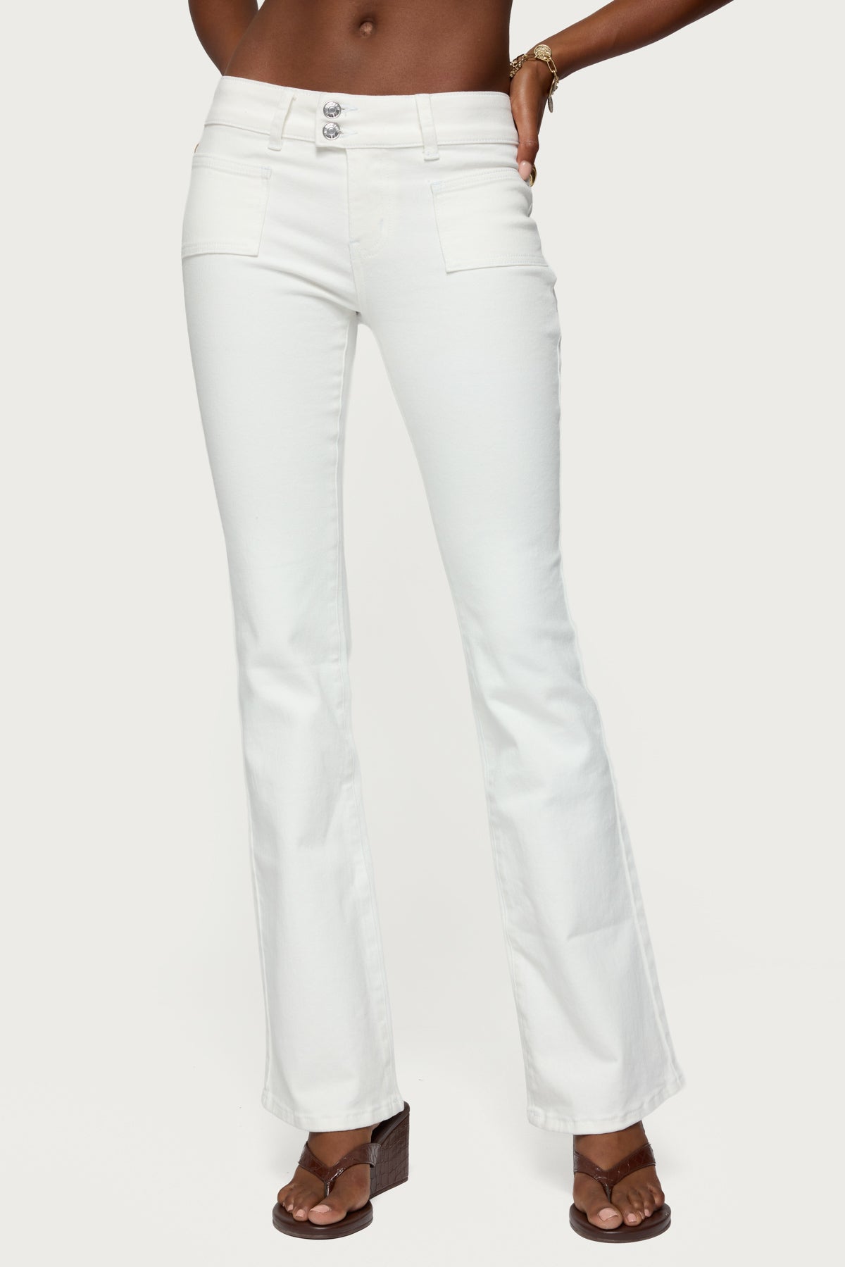 Mattea Low Rise Flared Jeans