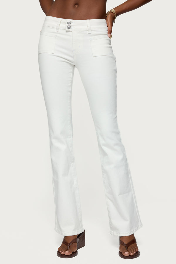 Mattea Low Rise Flared Jeans view 2