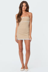 Miri Lace Trim Mini Dress