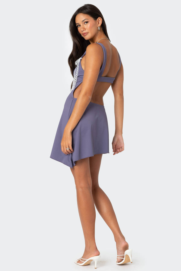 Cleo Open Back Mini Dress view 2