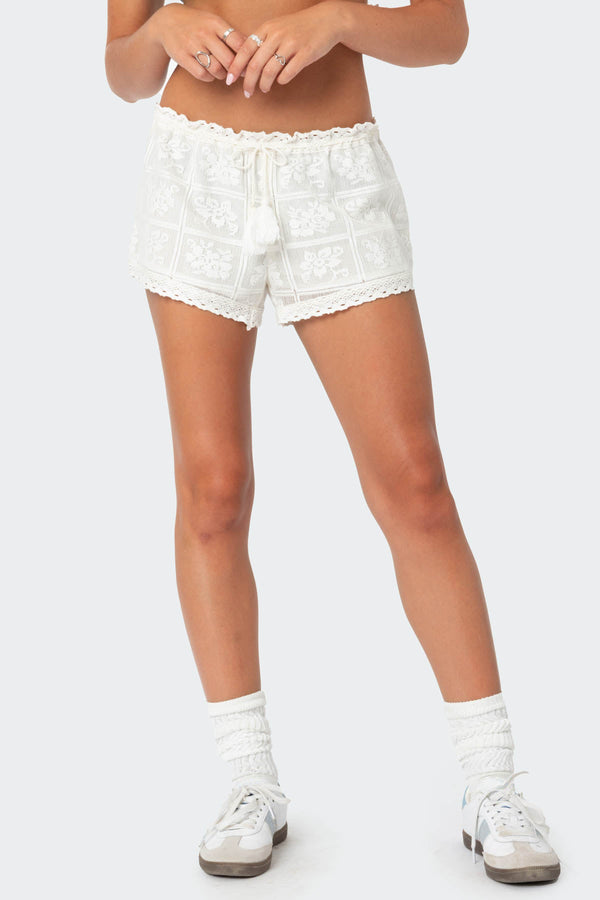 Needlepoint Lacey Shorts view 2