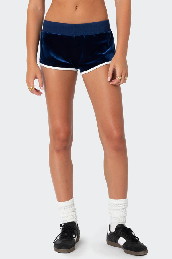 08 Velour Shorts view 2