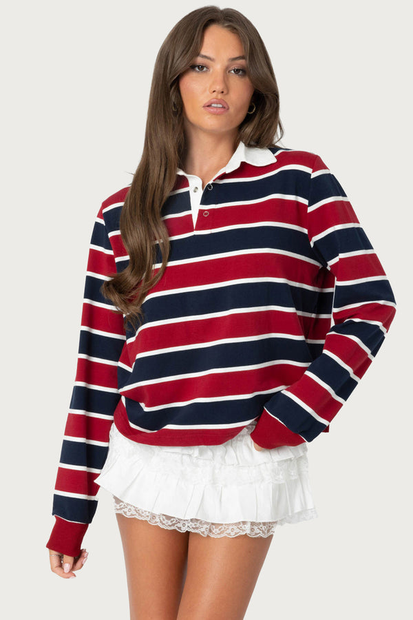 Hanna Striped Collared Shirt view 1
