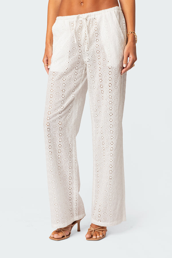 Lemon Lacey Cotton Pants view 2