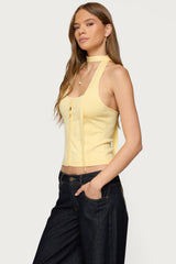 Two Piece Knit Halter Top