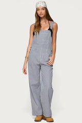 Tamsin Striped Overalls
