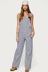 Tamsin Striped Overalls