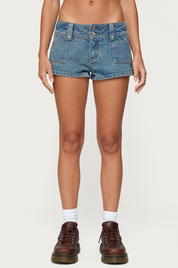 Keinan Low Rise Denim Shorts view 2