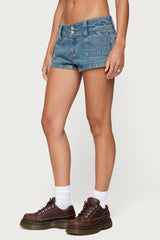 Keinan Low Rise Denim Shorts