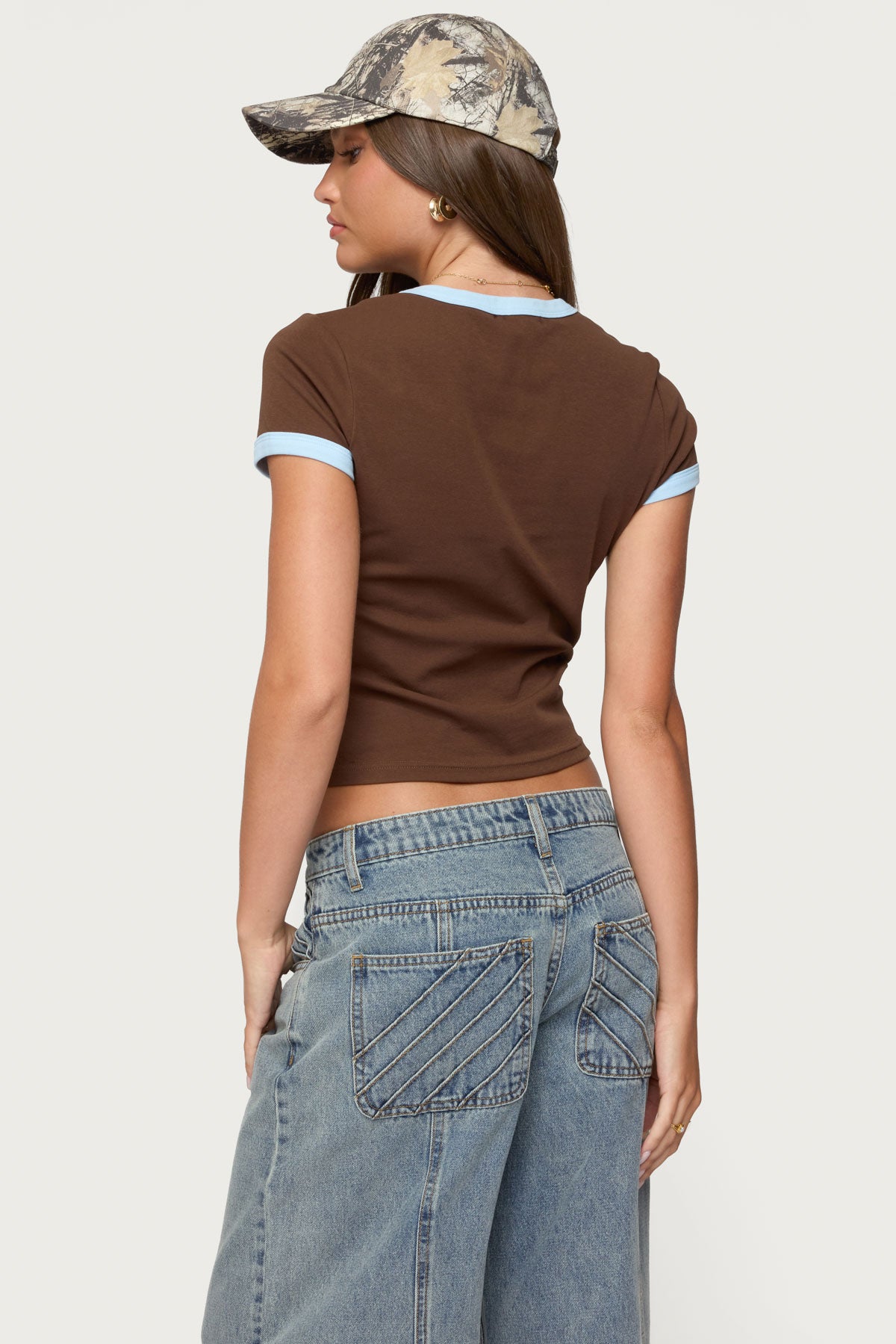 Zeke Contrast T Shirt