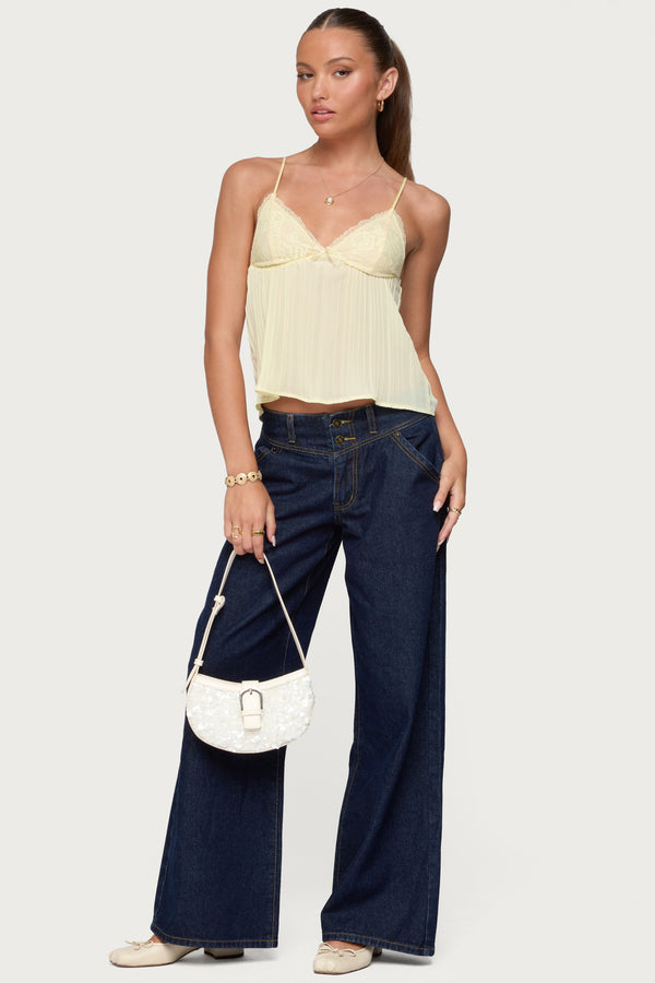 Meredith Low Rise Wide Leg Jeans view 1