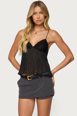 Rhian Lacey Pleated Babydoll Top