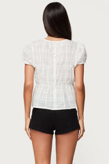 Maricella Gathered Tiered Top