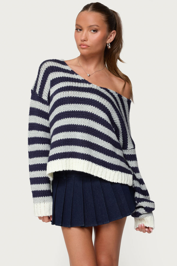 Eugenie Oversized Striped Sweater view 1