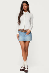 Pennie Iridescent Button Up Shirt