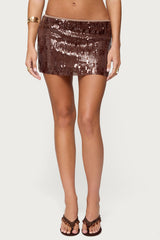 Kaylee Sequin Mini Skirt