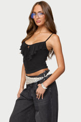 Jezebel Ruffle Tank Top