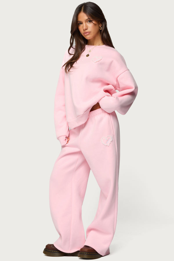 Love Edikted Wide Leg Sweatpants view 1