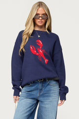 Don't Be Shellfish Knit Sweater