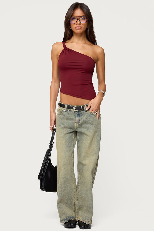Petite Ace Low Rise Baggy Jeans view 1