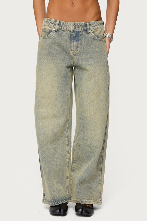 Petite Ace Low Rise Baggy Jeans view 2
